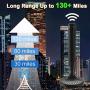 TV Antenna, 2020 Indoor Digital HDTV Amplified Antennas 4K HD VHF UHF for Local Channels 130+ Miles Range with Switch Amplifier Signal Booster Support All TV’s-16.5ft Coax Cable