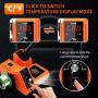 TOAUTO Soldering Station,80W Digital Solder Iron Station Kit with 176°F-896°F Temperature, C/F Func, Auto Standby & Sleep, Temperature Lock,5 Extra Solder Tips, Solder Bracket, Solder Sucker (Orange)