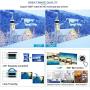 Portable WiFi Projector Android 7.1 Wireless Bluetooth Home Theater Mini Outdoor Projector 3000 Lumen 1080P Smart Projector Airplay Miracast for Smartphone Laptop PS4 Video Game Movie HDMI USB VGA