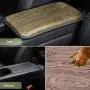 Center Console Armrest Cover, Armrest Cover for Car, Premium Wood Grain Leather Design, Universal Fit (Yellow) Center Console Armrest Cover, Armrest Cover for Car, Premium Wood Grain Leather Design, Universal Fit (Yellow)