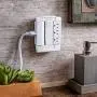 CyberPower CSB600WS Surge Protector, 900J/125V, 6 Swivel Outlets, Wall Tap, White CyberPower CSB600WS Surge Protector, 900J/125V, 6 Swivel Outlets, Wall Tap, White