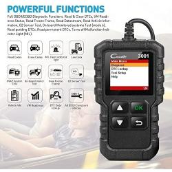 LAUNCH Creader 3001 OBD2 Scanner Automotive Car Diagnostic Check Engine Light O2 Sensor Systems OBD Code Readers Scan Tool