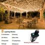Led Icicle Lights Outdoor Christmas Decorations Lights 400LED 8 Modes Icicle Christmas Lights, Outdoor Fairy String Lights for Christmas, Party, Holiday Decorations (Warm White)