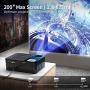 Native 1080p Projector, Crenova 7000 Lux Home LED Projector Full HD Movie Projector 4K Supported iPhone Projector with 200”Display, Dolby&75% Zoom for iPhone, Android, iPad, TV Stick, HDMI, USB