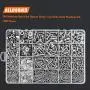 HELIFOUNER 1280 Pieces Button Head Socket Cap Screw Bolts, Flat Washers and Nuts Assortment Kit, Stainless Steel 304, Full Thread (M2 M3 M4 M5)