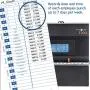 Pyramid Time Systems 3700 Heavy Duty Steel Time Clock and Document Stamp, Prints employee time & up to 14 pre-programmed messages, Made in the USA, Black
