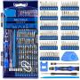 STREBITO Precision Screwdriver Sets 124 in 1 Magnetic Repair Kit with 110 Bits Electronics Tool Kit for Computer, PC, iPhone, Laptop, Cell Phone, MacBook, PS4, Nintendo, Xbox, Game Controller(Blue)