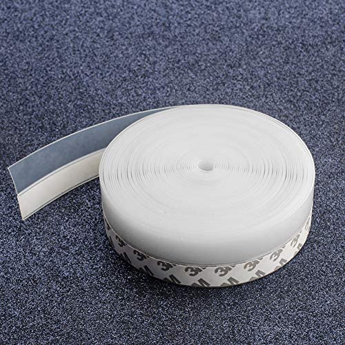 Anfly Door Seal Strips - 33ft/25MM (1 Inch) Silicone Seal Strip, Adhesive Weather Stripping for Doors and Windows