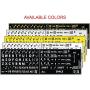 English US Large Letters Black Keyboard Stickers