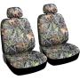 BDK Camo Car Seat Covers - Full 9 Piece Set - Waterproof Protection for Car Truck SUV Van - Camouflage (Maple Forest)