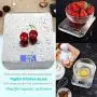 RangTouek Digital Kitchen Scale, 10kg/22lb, Premium Stainless Cooking Electronic Weighing Scales with LED Display, Tare, for Kitchen, Ingredients(lb, oz, g, kg, ml), Silver(Battery Included)