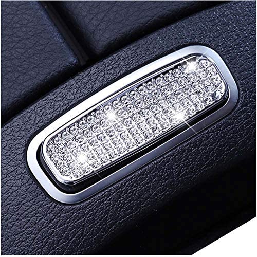 Pursuestar Bling Bling Crystal Armrest Box Button Cover Car Interior Trim Sticker Decals for Mercedes Benz 2019 2020 A B Class 2020 GLB GLA CLA