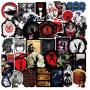 Cartoon Death Note Stickers for Water Bottles 50 Pack Cute,Waterproof,Aesthetic,Trendy Stickers for Teens,Girls Perfect for Waterbottle,Laptop,Phone,Travel Extra Durable Vinyl (Death Note)