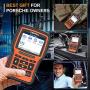 FOXWELL NT510 Elite Full-System Diagnostic Tool for Porsche, OBD2 Scanner Code Reader HVAC 4WD Bi-Directional Scan Tool with Oil Reset EPB SAS TPS TPMS and Battery Registration etc