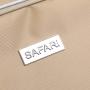 Large Hanging Travel Toiletry Cosmetic Bag for Men and Women by SAFARI (Tan) - Durable Waterproof Organizer with Clear Compartments and Detachable Pouch - The Perfect Gift
