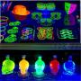 UV LED Black Light, LECIEL 10W Portable Blacklight for UV Poster, UV Art, Bedroom, Light for Halloween and Blacklight Parties (2 Pack)