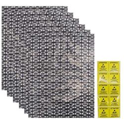 HRX Package 20pcs Large Premium Anti Static Bags with Antistatic Sticker, 12 X 15.8 inches Open Top ESD Shielding Anti-Static Bag for Motherboard SSD HDD Laptop Electronic Components
