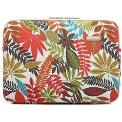 KAYOND Canvas Water-Resistant for 11-11.6 Inch Laptop Sleeve Case Bag (11-11.6 Inches, Forest Series White)