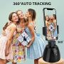 CARRVAS Smart Tracking Holder Auto Face Object 360° Rotation Auto Tracking Holder Smartphone Interactive Content Creation Pod Live Stream Following Vlog for iPhone Android Phones