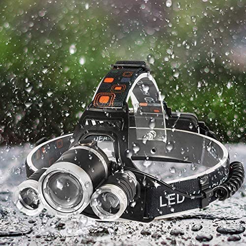 Headlamp, 16000 High Lumens Brightest Head Lamp, 18650 USB Rechargeable LED Work Headlight Flashlight Waterproof Flashlights 4 Modes Best Headlamps for Adults Running Camping Fishing Hiking Biking