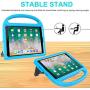 iPad 9.7 2018 / 2017 / Air 1/2 / Pro 9.7 Case for Kids - SUPLIK Durable Shockproof Protective Handle Bumper Stand Cover with Screen Protector for iPad 9.7 inch 5th/6th Generation, Blue
