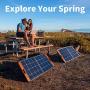 Jackery SolarSaga 100W Portable Solar Panel for Explorer 240/300/500/1000 Power Station, Foldable US Solar Cell Solar Charger with USB Outputs for Phones (Cant Charge Explorer 440/ PowerPro)