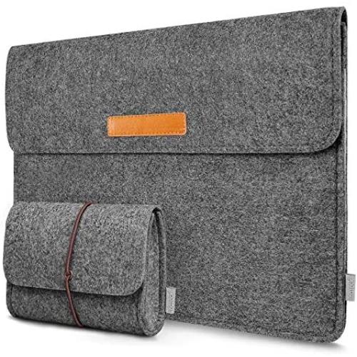 Inateck 13-13.3 Inch Laptop Sleeve Case Bag Compatible with MacBook Pro 2012-2015 Retina/MacBook Air 2010-2017/12.9'' iPad Pro, Dark Gray