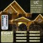Decute 500 LED Christmas Tree String Lights 164FT Connectable with Remote, 8 Modes & Timer Outdoor Indoor Warm White Twinkle Starry Lights for Halloween Patio Garden Wedding Party Decor