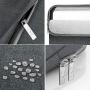 Hseok Laptop Sleeve 13-13.5 Inch Case Briefcase, Compatible All Model of 13.3 Inch MacBook Air/Pro, XPS 13, Surface Book 13.5'' Spill-Resistant Handbag for Most Popular 13''-13.5'' Notebooks, Linen Gray