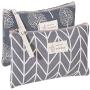 Kimoli 2 Pcs Women Funny Makeup Bag Cute Cosmetic Bag Pouch for Purse Toiletry Bag
