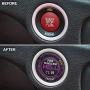 ToolEpic for Dodge Ram 1500 Challenger Charger Durango Accessories 2015-2021 - Engine Start Stop Button Overlay Plum Crazy Purple Sticker - Push to Release Hell Badge Unique Style - Perfect for Decals