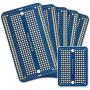 ElectroCookie Solderable Breadboard PCB Board for Electronics Projects Compatible for DIY Arduino Soldering Projects, Gold-Plated (5 Pack + 1 Mini Board, Blue)