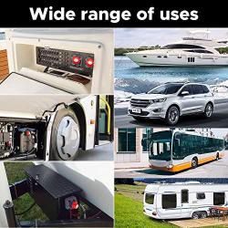Audew Battery Disconnect Switch, 12V - 48V Compatible Battery Power Cut Master - Waterproof Switch Disconnect Isolator for Car RV Boat Truck ATV Vehicles (On/Off)