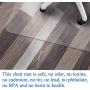 SOMOLUX Office Chair Mat with Lip for Hardwood Floor Computer Desk Swivel PVC Plastic Mat Clear Over Sized and Rolling Delivery, Protect Hard Flooring in Home and Office 48 x 36 inches
