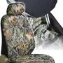 BDK Camo Car Seat Covers - Full 9 Piece Set - Waterproof Protection for Car Truck SUV Van - Camouflage (Maple Forest)