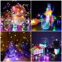 Darineey USB LED Fairy String Light Multi-Colors 8 Modes with Remote Control Timer 33ft 100 LED Mini Flexible Copper Twinkle Lights for Christmas Bedroom Wedding Party Indoor Outdoor
