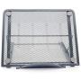 Laptop Riser Stand Ventilated Adjustable Desk Tablet PC Support for Pad Phone Steel Mesh Stand , 9.5 x 7.5 x 0.5 Inches, Silver Gray
