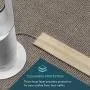 5-Ft Carpet Cord Cover for Short Pile Loop Style Carpet ONLY, Premium Cushioned Floor Cord Protector with Hook-and-Loop Fastener in Beige