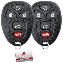KeylessOption Keyless Entry Remote Control Car Key Fob Replacement for 15913415 (Pack of 2)