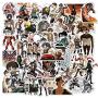 Japanese Manga Attack on Titan Stickers for Water Bottles 50 Pack Cute,Waterproof,Aesthetic,Trendy Stickers for Teens,Girls Perfect for Waterbottle,Laptop,Phone,Travel Extra Durable Vinyl (Attack on Titan)