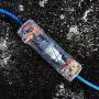 Weatherproof Extension Cord Protector - Clear Housing with Hook and Security Loop