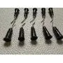 Fashionclubs Blunt Tip Dispensing Needles 20Ga,200pcs Disposale Dental Pre-Bent Irrigation Needle Tips,Black,Great for Oil or Glue Applicator