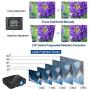 Mini Wifi Projector,Portable Wireless Bluetooth LCD LED Smart Movie Projector for Home Entertainment Video Game Full HD Supported Compatible with Computer TV Box USB Drive Android iOS Built in Speaker