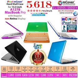 iPearl mCover Hard Shell Case with FREE keyboard cover for Model A1278 13-inch Regular display Aluminum Unibody MacBook Pro - BLUE