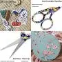 BIHRTC Small Bird Scissors Embridery Scissors 4.5 Inch Stainless Steel Sharp Scissors DIY Tool Sewing Shears Scissors for Craft Offic Needlework Cross Stitch Needlepoint Peacock Scissors
