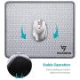 VicTsing Mouse Pad with Stitched Edge, Premium-Textured Mouse Mat, Non-Slip Rubber Base Mousepad for Laptop, Computer & PC, 10.2×8.3×0.08 inches, Grey