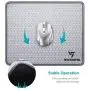 VicTsing Mouse Pad with Stitched Edge, Premium-Textured Mouse Mat, Non-Slip Rubber Base Mousepad for Laptop, Computer & PC, 10.2×8.3×0.08 inches, Grey