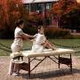Master Massage 30'' Del Ray Pro Portable Massage Table Package, Sand Color, Luxurious with 3'' Thick Cushion of Foam