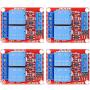 DaFuRui 4Pcs DC 12V 2 Channel Relay Module Board Shield with Optocoupler Support High/Low Level Trigger Compatible for Arduino
