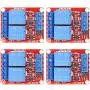 DaFuRui 4Pcs DC 12V 2 Channel Relay Module Board Shield with Optocoupler Support High/Low Level Trigger Compatible for Arduino